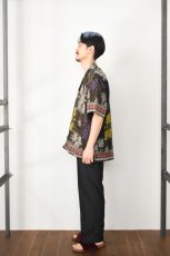 画像8: jawandi (ジャワンディ) S/S OPEN COLLAR SHIRT [BROWN/PURPLE] (8)