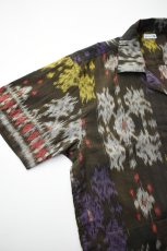 画像11: jawandi (ジャワンディ) S/S OPEN COLLAR SHIRT [BROWN/PURPLE] (11)