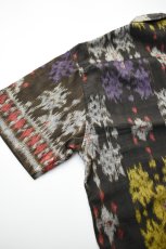 画像18: jawandi (ジャワンディ) S/S OPEN COLLAR SHIRT [BROWN/PURPLE] (18)