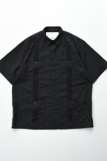画像2: BURLAP OUTFITTER (バーラップアウトフィッター) S/S GUAYABERA SHIRT [BLACK] (2)