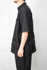 画像4: BURLAP OUTFITTER (バーラップアウトフィッター) S/S GUAYABERA SHIRT [BLACK] (4)