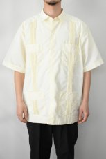 画像3: BURLAP OUTFITTER (バーラップアウトフィッター) S/S GUAYABERA SHIRT [OFF WHITE] (3)