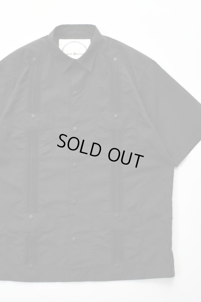 画像1: BURLAP OUTFITTER (バーラップアウトフィッター) S/S GUAYABERA SHIRT [BLACK] (1)