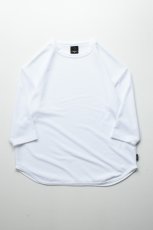 画像2: AXESQUIN -modified- (アクシーズクインモディファイド) QD ECO WAFFLE FOOTBALL TEE [WHITE] (2)