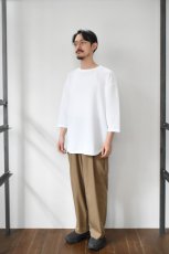 画像7: AXESQUIN -modified- (アクシーズクインモディファイド) QD ECO WAFFLE FOOTBALL TEE [WHITE] (7)