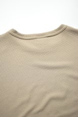 画像18: AXESQUIN -modified- (アクシーズクインモディファイド) QD ECO WAFFLE FOOTBALL TEE [LT.BEIGE] (18)
