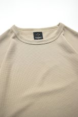 画像10: AXESQUIN -modified- (アクシーズクインモディファイド) QD ECO WAFFLE FOOTBALL TEE [LT.BEIGE] (10)