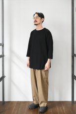 画像7: AXESQUIN -modified- (アクシーズクインモディファイド) QD ECO WAFFLE FOOTBALL TEE [BLACK] (7)