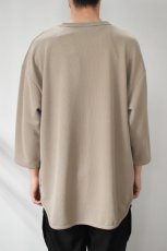 画像5: AXESQUIN -modified- (アクシーズクインモディファイド) QD ECO WAFFLE FOOTBALL TEE [LT.BEIGE] (5)
