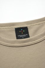 画像11: AXESQUIN -modified- (アクシーズクインモディファイド) QD ECO WAFFLE FOOTBALL TEE [LT.BEIGE] (11)