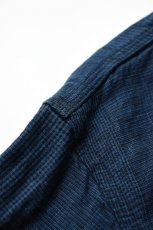 画像13: orslow (オアスロウ) INDIGO LINEN WORK SHIRT [INDIGO CHECK] (13)