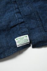 画像17: orslow (オアスロウ) INDIGO LINEN WORK SHIRT [INDIGO CHECK] (17)