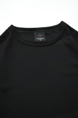画像10: AXESQUIN -modified- (アクシーズクインモディファイド) QD ECO WAFFLE FOOTBALL TEE [BLACK] (10)