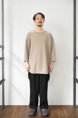 画像6: AXESQUIN -modified- (アクシーズクインモディファイド) QD ECO WAFFLE FOOTBALL TEE [LT.BEIGE] (6)