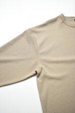 画像12: AXESQUIN -modified- (アクシーズクインモディファイド) QD ECO WAFFLE FOOTBALL TEE [LT.BEIGE] (12)