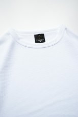 画像10: AXESQUIN -modified- (アクシーズクインモディファイド) QD ECO WAFFLE FOOTBALL TEE [WHITE] (10)