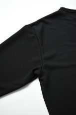 画像19: AXESQUIN -modified- (アクシーズクインモディファイド) QD ECO WAFFLE FOOTBALL TEE [BLACK] (19)
