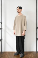 画像7: AXESQUIN -modified- (アクシーズクインモディファイド) QD ECO WAFFLE FOOTBALL TEE [LT.BEIGE] (7)