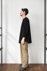 画像8: AXESQUIN -modified- (アクシーズクインモディファイド) QD ECO WAFFLE FOOTBALL TEE [BLACK] (8)