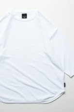 画像1: AXESQUIN -modified- (アクシーズクインモディファイド) QD ECO WAFFLE FOOTBALL TEE [WHITE] (1)