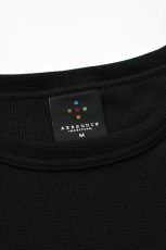 画像11: AXESQUIN -modified- (アクシーズクインモディファイド) QD ECO WAFFLE FOOTBALL TEE [BLACK] (11)