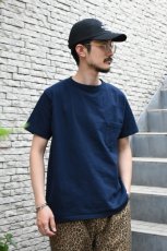 画像2: GOODWEAR (グッドウェア) S/S POCKET TEE [NAVY] (2)