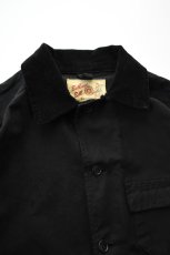 画像13: Behind The River (ビハインドザリバー) "Black Beauty Vintage" Black Over Dye Bullseye Bill Hunting Jacket (13)