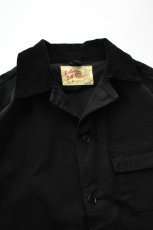 画像12: Behind The River (ビハインドザリバー) "Black Beauty Vintage" Black Over Dye Bullseye Bill Hunting Jacket (12)