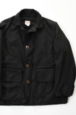画像1: Behind The River (ビハインドザリバー) "Black Beauty Vintage" Black Over Dye American Field Hunting Jacket (1)