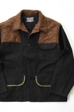 画像1: Behind The River (ビハインドザリバー) "Black Beauty Vintage" Black Over Dye red head Hunting Jacket (1)