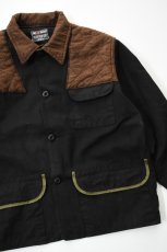 画像16: Behind The River (ビハインドザリバー) "Black Beauty Vintage" Black Over Dye red head Hunting Jacket (16)