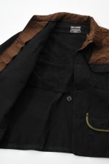 画像20: Behind The River (ビハインドザリバー) "Black Beauty Vintage" Black Over Dye red head Hunting Jacket (20)