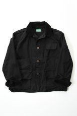 画像2: Behind The River (ビハインドザリバー) "Black Beauty Vintage" Black Over Dye Western Field Hunting Jacket (2)