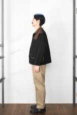 画像8: Behind The River (ビハインドザリバー) "Black Beauty Vintage" Black Over Dye red head Hunting Jacket (8)
