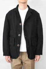 画像3: Behind The River (ビハインドザリバー) "Black Beauty Vintage" Black Over Dye American Field Hunting Jacket (3)