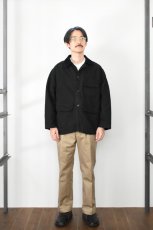 画像11: Behind The River (ビハインドザリバー) "Black Beauty Vintage" Black Over Dye Bullseye Bill Hunting Jacket (11)