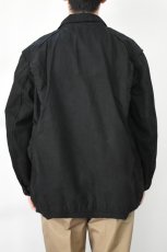 画像5: Behind The River (ビハインドザリバー) "Black Beauty Vintage" Black Over Dye American Field Hunting Jacket (5)