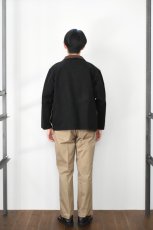 画像9: Behind The River (ビハインドザリバー) "Black Beauty Vintage" Black Over Dye red head Hunting Jacket (9)