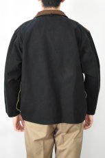 画像5: Behind The River (ビハインドザリバー) "Black Beauty Vintage" Black Over Dye red head Hunting Jacket (5)