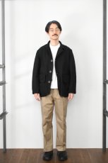 画像6: Behind The River (ビハインドザリバー) "Black Beauty Vintage" Black Over Dye American Field Hunting Jacket (6)
