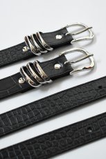 画像2: MASTER & Co. (マスターアンドコー) MEETS EXCLUSIVE IBIZA×BUTTERO 30mm TRIPLE LOOPS BELT PUNTALE [BLACK] (2)