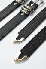 画像3: MASTER & Co. (マスターアンドコー) MEETS EXCLUSIVE IBIZA×BUTTERO 30mm TRIPLE LOOPS BELT PUNTALE [BLACK] (3)