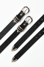 画像1: MASTER & Co. (マスターアンドコー) MEETS EXCLUSIVE IBIZA×BUTTERO 30mm TRIPLE LOOPS BELT PUNTALE [BLACK] (1)