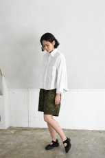 画像9: 【For WOMEN】orslow (オアスロウ) SHORT BUTTON DOWN SHIRT WITH PAINT [WHITE with PAINT] (9)
