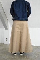 画像3: 【For WOMEN】SCYE BASICS (サイベーシックス) San Joaquin Cotton Midi Skirt [BEIGE] (3)