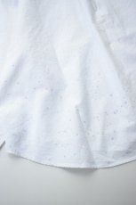 画像20: 【For WOMEN】orslow (オアスロウ) SHORT BUTTON DOWN SHIRT WITH PAINT [WHITE with PAINT] (20)