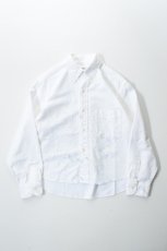 画像2: 【For WOMEN】orslow (オアスロウ) SHORT BUTTON DOWN SHIRT WITH PAINT [WHITE with PAINT] (2)