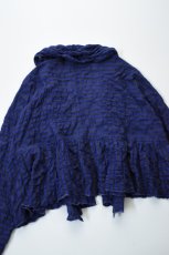 画像17: 【For WOMEN】Honnete (オネット) Gather Cardy [BLACK/NAVY GINGHAM CHECK] (17)