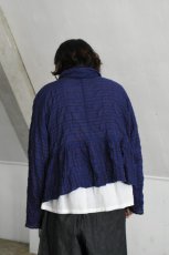 画像9: 【For WOMEN】Honnete (オネット) Gather Cardy [BLACK/NAVY GINGHAM CHECK] (9)