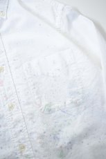 画像12: 【For WOMEN】orslow (オアスロウ) SHORT BUTTON DOWN SHIRT WITH PAINT [WHITE with PAINT] (12)